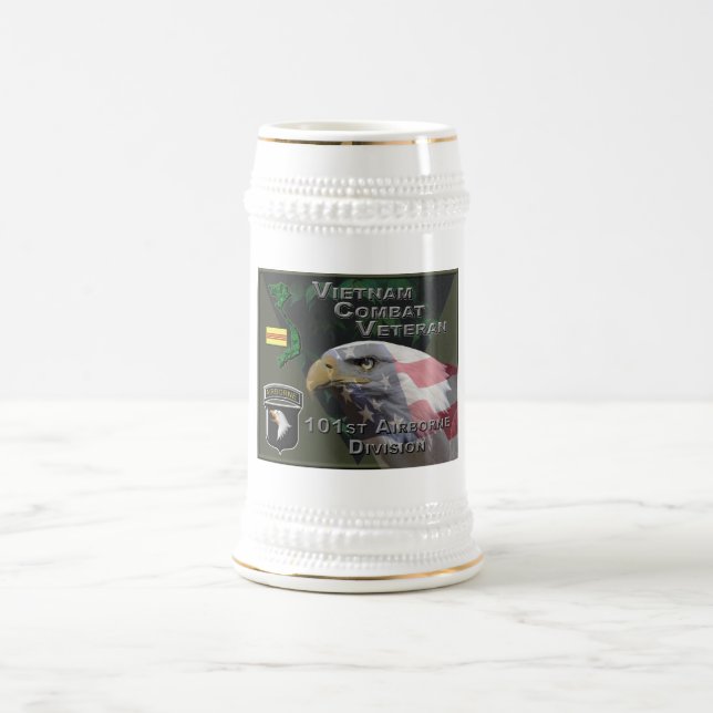 Chope À Bière 101e Division aéroportée Viêt Nam Vétérinaire de c (Centre)