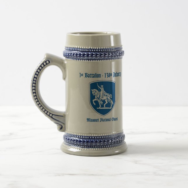 Chope À Bière 1/138th Infanterie Stein (Gauche)