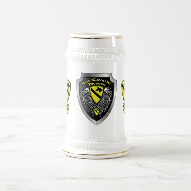 Chope À Bière 1re division de cavalerie "Première équipe" (Centre)