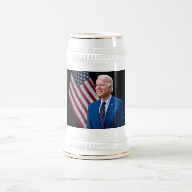 Chope À Bière 2021 Joe Biden Président américain Portrait (Centre)