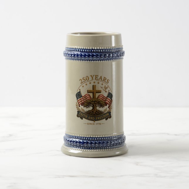 Chope À Bière 250 Ans de Foi et de Liberté (Centre)