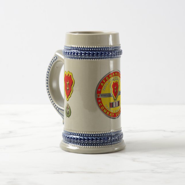 Chope À Bière 25e division d'infanterie Afghanistan Vétéran (Devant gauche)