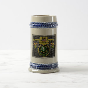 Chope À Bière 2e Régiment de cavalerie blindée "toujours prêt"