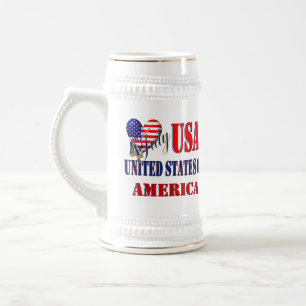 Chope À Bière 4 juillet USA T-Shirt Classic Round Sticker Coff