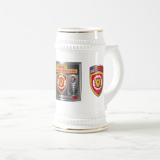 Chope À Bière 59e brigade d'ordonnance  (Devant droit)