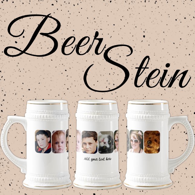 Chope À Bière 6 photos ajouter du texte (Créateur téléchargé)