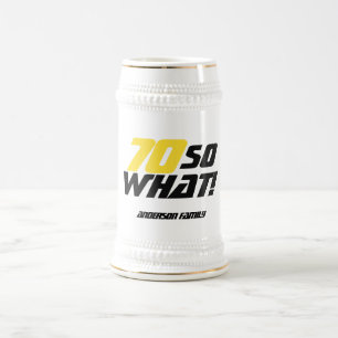 Chope À Bière 70 Et alors Typographie Inspirante 70e Anniversair