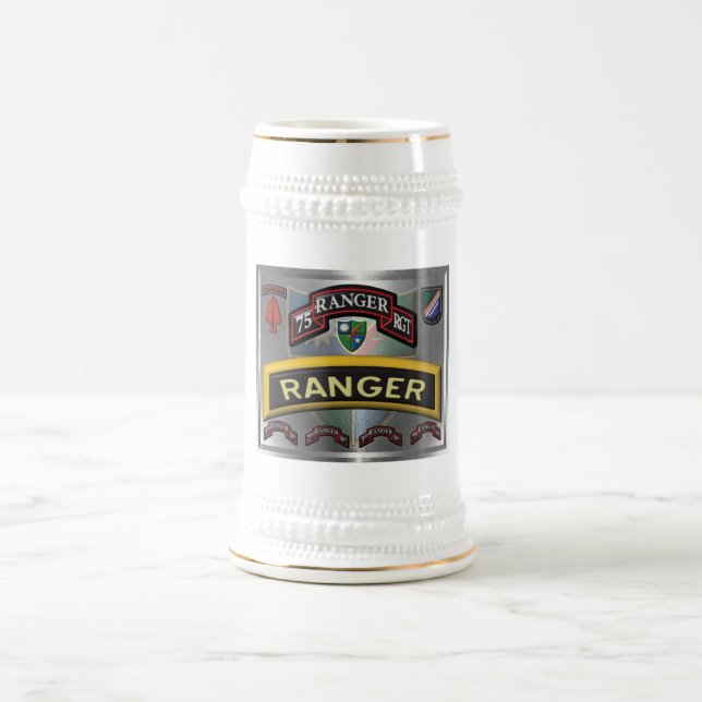 Chope À Bière 75e régiment de rangers  (Centre)