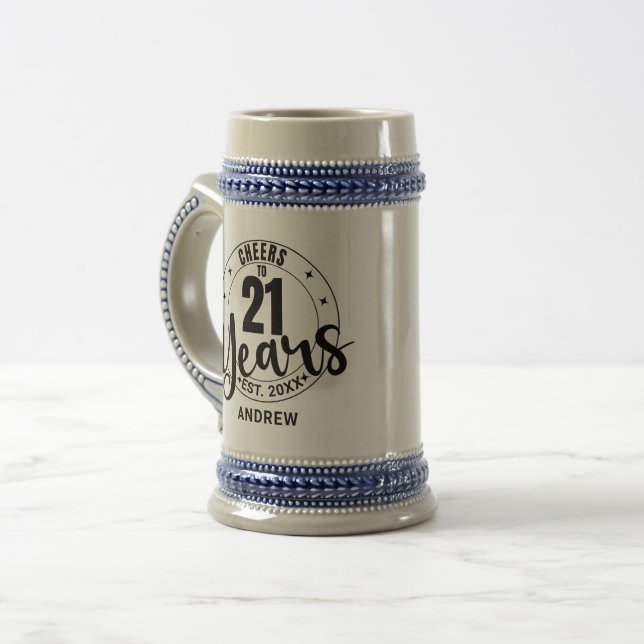 CHOPE À BIÈRE À LA SANTÉ POUR 21 ANS (Devant gauche)