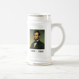 Chope À Bière Abraham Lincoln peignant Stein bicentenaire