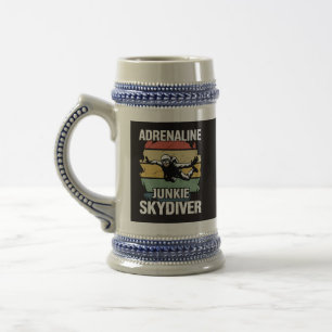 Chope À Bière Accro à l'adrénaline parachutiste