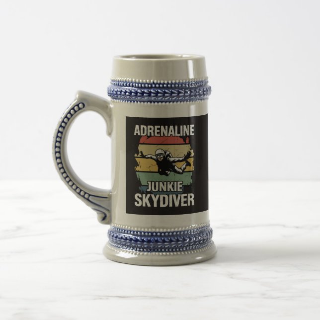 Chope À Bière Accro à l'adrénaline parachutiste (Gauche)