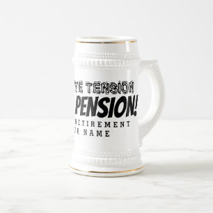 Chope À Bière Adieu tension bonjour pension drôle retraite