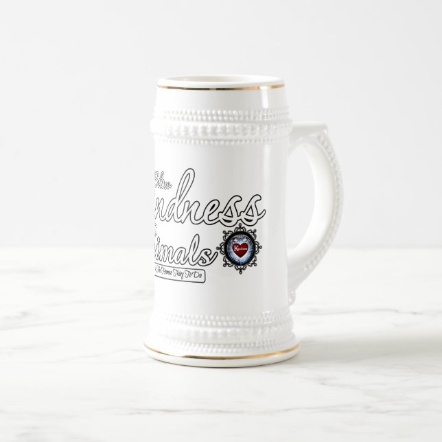 Chope À Bière Afficher La Sincérité Aux Animaux (Devant droit)