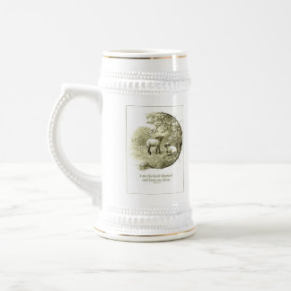 Chope À Bière Agneaux et écritures