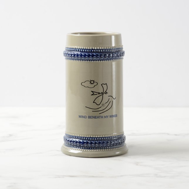 Chope À Bière Aigle par Elfabetz - Vent sous mes ailes (Centre)