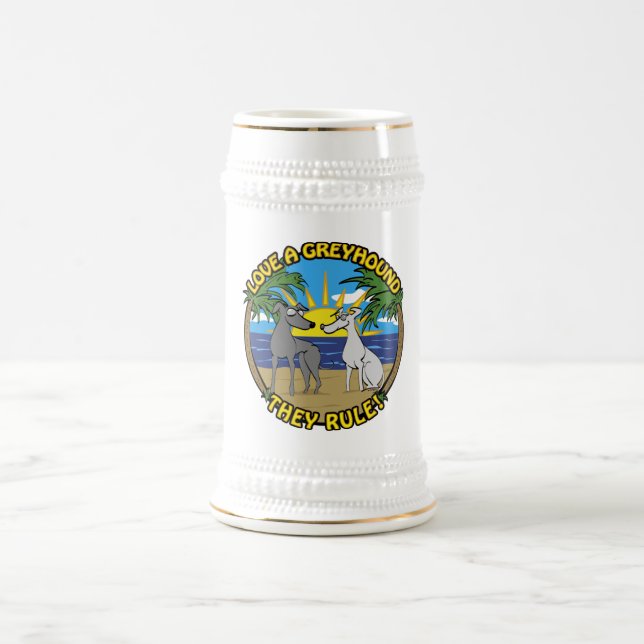 CHOPE À BIÈRE AIMEZ UNE GREYHOUND QU'ILS GOUVERNENT ! (Centre)