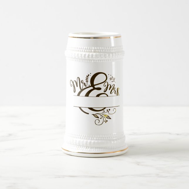 Chope À Bière Ajouter votre nom -Gardez ou concevez votre propre (Centre)