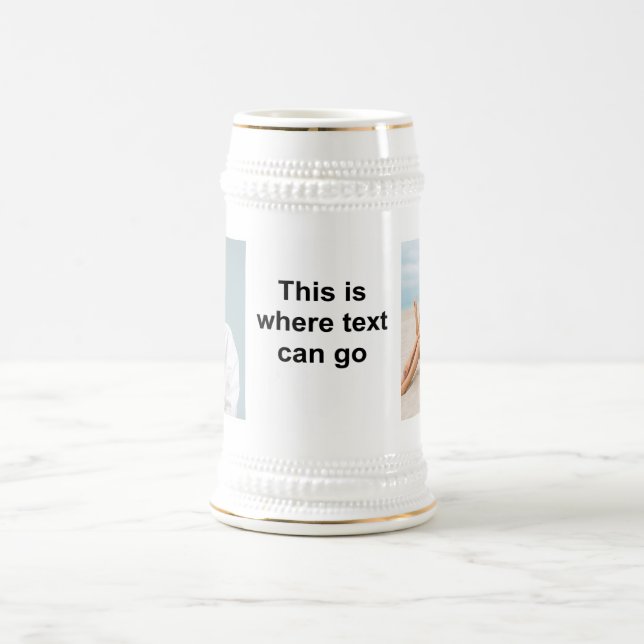 Chope À Bière Ajouter votre propre photo et/ou texte (Centre)