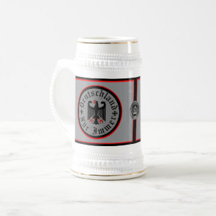 Chope À Bière Allemagne/Deutschland Forever/aigle noir/croix de