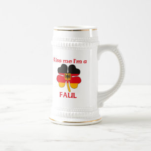 Chope À Bière Allemands personnalisés m'embrassent que je suis