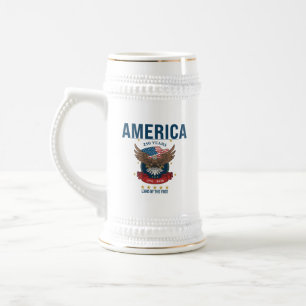 Chope À Bière Amérique 250 Ans Aigle 1776–2026 Commémoratif