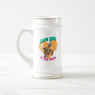 Chope À Bière Amour de toi jusqu'à l'os Humour de squelette