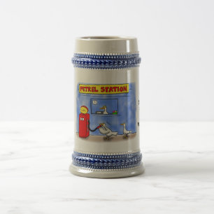 Chope À Bière Amusant goéland de mer petrel caricature humour