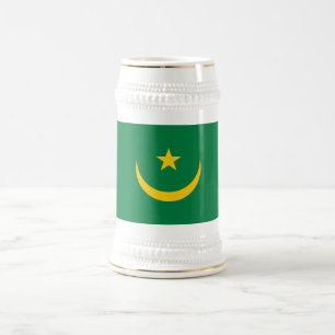 Chope À Bière Ancien drapeau mauritanien