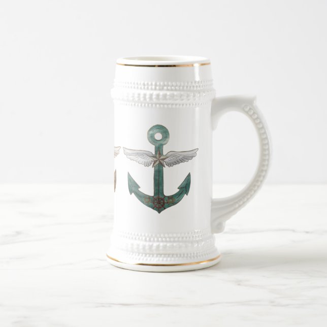 Chope À Bière Ancres de navire (Droite)