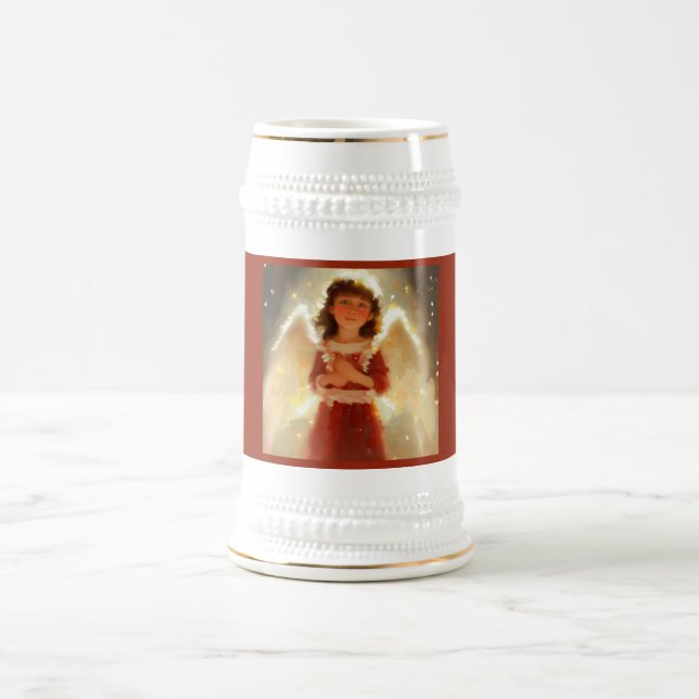Chope À Bière Ange de Noël 4 (Centre)