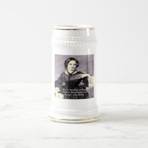 Chope À Bière Ann Bronte "Rose Épine" Citation de Sagesse Cadeau