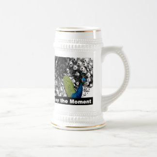 Chope À Bière Appréciez le moment 2 - paon