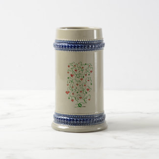 Chope À Bière Arbre de Coeurs avec Feuilles