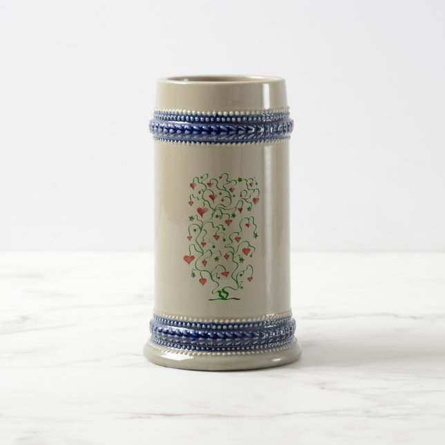 Chope À Bière Arbre de Coeurs avec Feuilles (Centre)