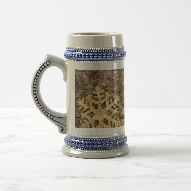 Chope À Bière Arbre de Noël Pays Avec Flacons De Neige (Gauche)