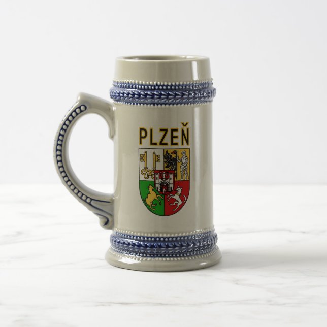 Chope À Bière Armoiries de Plzeň, République tchèque (Gauche)