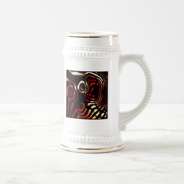 Chope À Bière Art Abstrait (Droite)