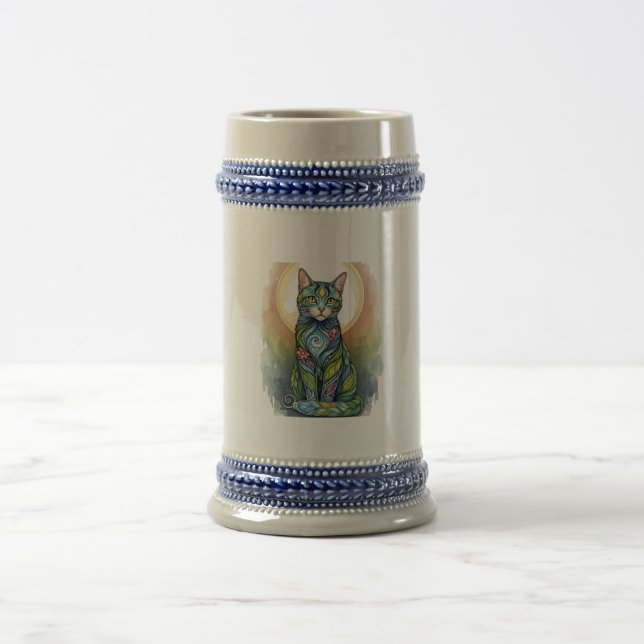 Chope À Bière art chat (Centre)