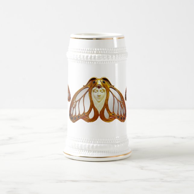 CHOPE À BIÈRE ART NOUVEAU FEMME MOTH (Centre)