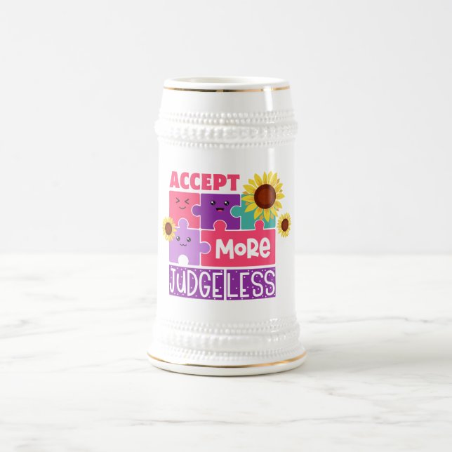 Chope À Bière Autisme - Musique Cadeau (Centre)