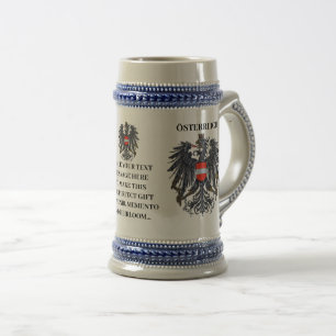 Chope À Bière Autriche  Österreich Blason Oktoberfest personnali