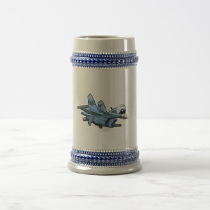Chope À Bière Avion de caricature