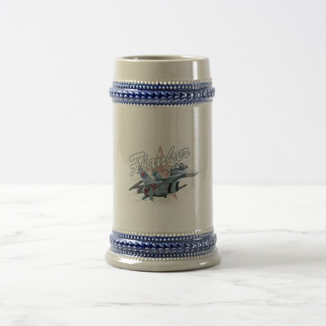 Chope À Bière Avion de chasse caricaturale (Centre)