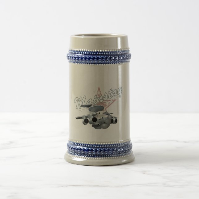 Chope À Bière Avion militaire de dessin (Centre)
