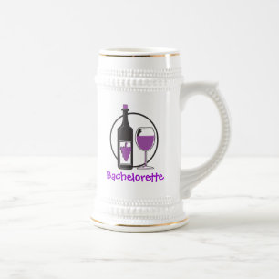 Chope À Bière Bachelorette Parti vin rouge