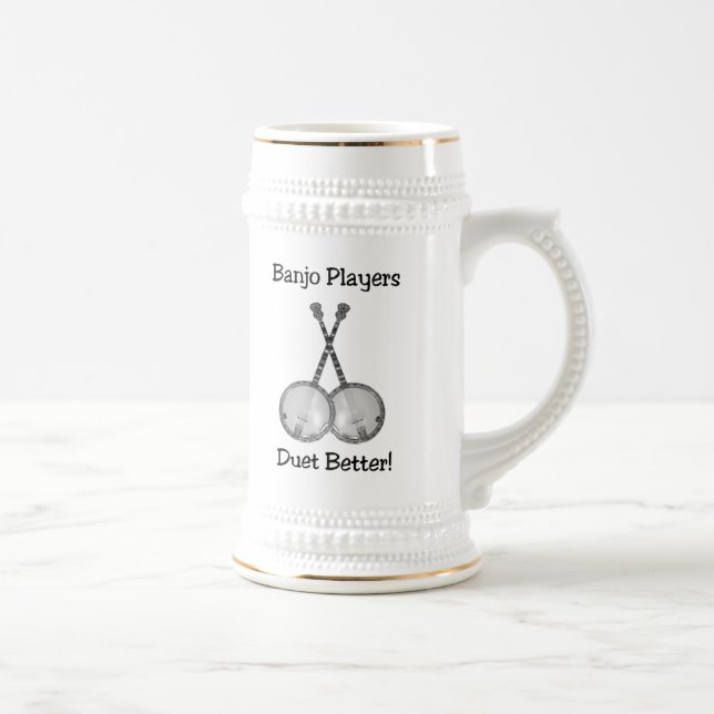 Chope À Bière Banjo Duet Stein (Droite)