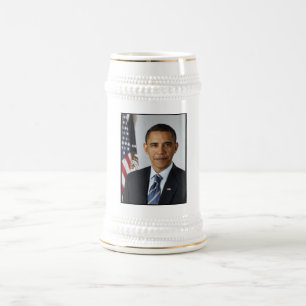 Chope À Bière Barack Obama Président américain Portrait de la Ma