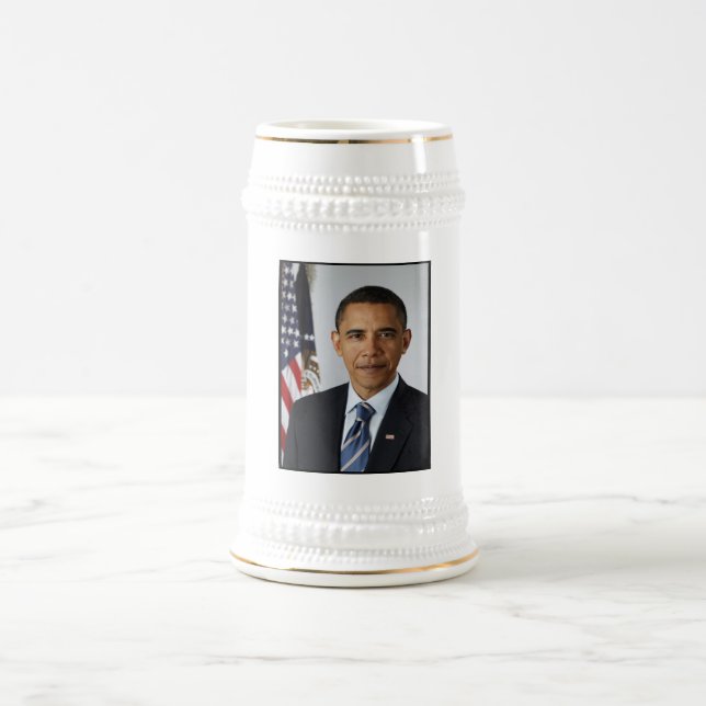 Chope À Bière Barack Obama Président américain Portrait de la Ma (Centre)