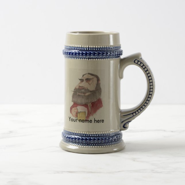 Chope À Bière BARMAN, votre nom ici (Droite)